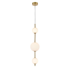 Lampa wisząca pionowa złota LED CCT LP-002/3V