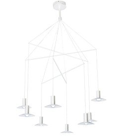 Lampa wisząca biała LED 3000K LP-1661/8P WH