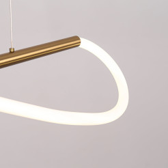 Lampa wisząca S złota LED CCT LP-2345/1P S GD CCT