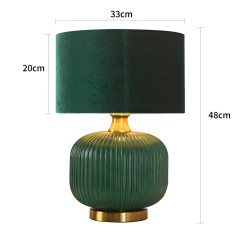 Lampa stołowa 48 cm zielona 1xE27 LP-1515/1T small green