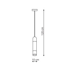 Lampa wisząca biała LED 3000K LP-8011/1P