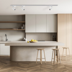 Zestaw oświetlenia szynowego SET 1F biały 3xLED 3000K LP-1019 set WH