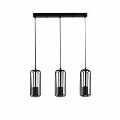 Lampa wisząca czarna 3xGU10 LP-975/3L BK