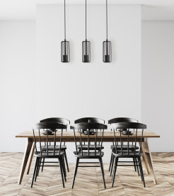Lampa wisząca czarna 3xGU10 LP-975/3L BK