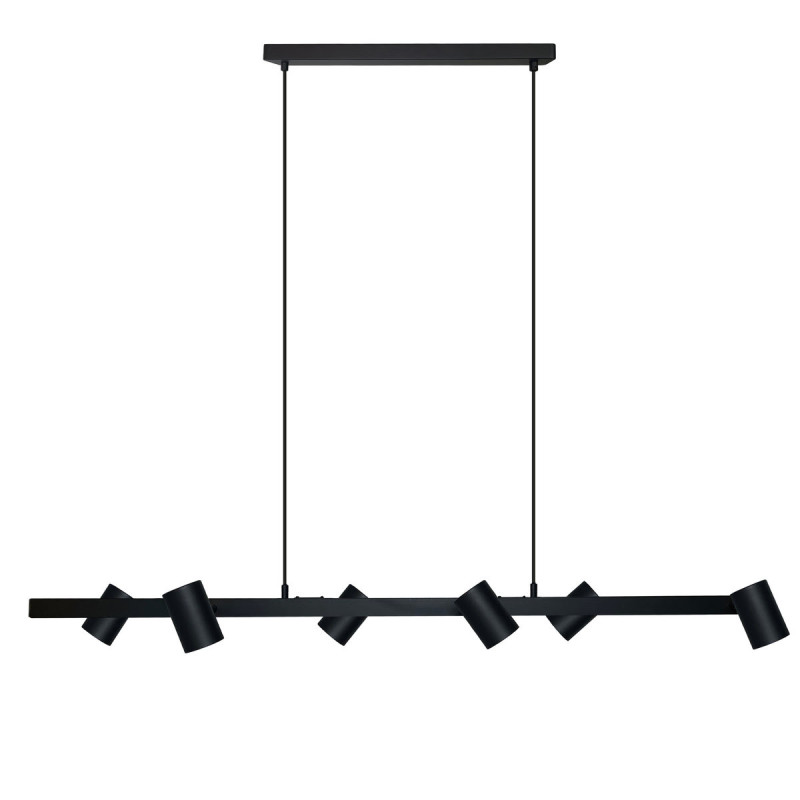 Lampa wisząca 6 czarna 6xGU10 LP-731/6L BK