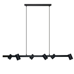 Lampa wisząca 6 czarna 6xGU10 LP-731/6L BK