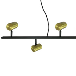 Lampa wisząca 6 złoto - czarna 6xGU10 LP-731/6L GD