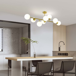 Lampa wisząca 8 złota 8xE14 LP-002/8P