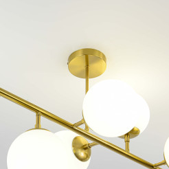 Lampa wisząca 8 złota 8xE14 LP-002/8P