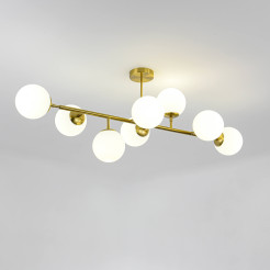 Lampa wisząca 8 złota 8xE14 LP-002/8P