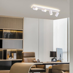 Zestaw reflektorów plafon biały 4xGU10 plus LED LP-0612/4C WH