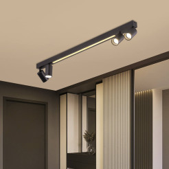 4 plafon czarny LP-0703/4C BK