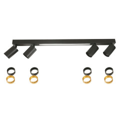 4 plafon czarny LP-0703/4C BK