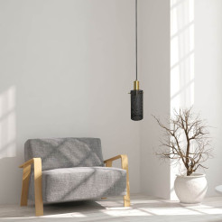 Lampa wisząca 1 czarna 1xE27 LP-945/1P BK
