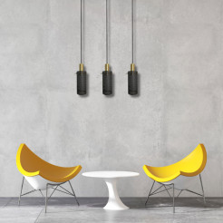 Lampa wisząca Tirana 3 czarna 3xE27 LP-945/3L BK