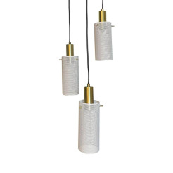Lampa wisząca 3 biała 3xE27 LP-945/3P WH
