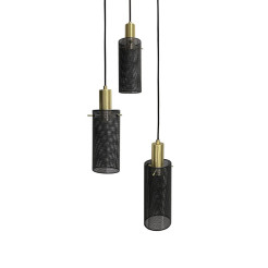 Lampa wisząca 3 czarna 3xE27 LP-945/3P BK