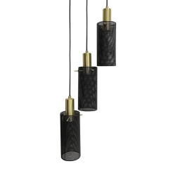 Lampa wisząca 3 czarna 3xE27 LP-945/3P BK