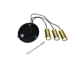 Lampa wisząca 3 czarna 3xE27 LP-945/3P BK