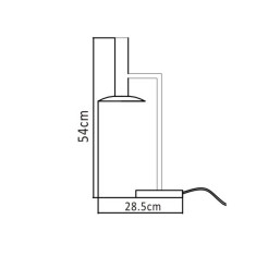Lampa biurkowa Hat biała LED 3000K LP-1661/1T WH