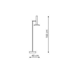Lampa podłogowa biała LED 3000K LP-1661/1F WH
