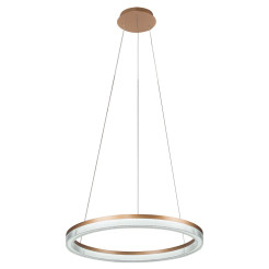 Lampa wisząca Cristal Triangle złoto - transparentna LED CCT LP-033/1P L GD Cr Tria