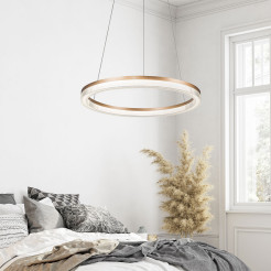 Lampa wisząca Cristal Triangle złoto - transparentna LED CCT LP-033/1P L GD Cr Tria