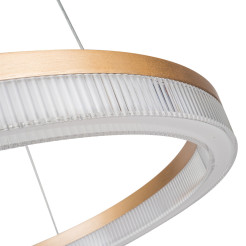 Lampa wisząca Cristal Triangle złoto - transparentna LED CCT LP-033/1P L GD Cr Tria