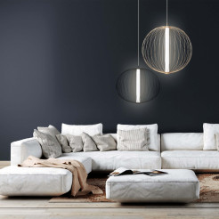Lampa wisząca złota LED CCT LP-798/1P L GD