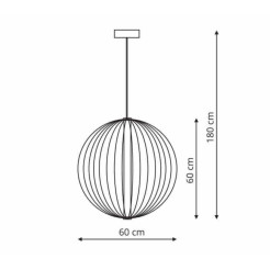 Lampa wisząca złota LED CCT LP-798/1P L GD