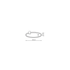 Plafon S czarny LED CCT LP-909/1C S BK CCT
