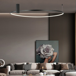 Plafon L czarny LED CCT LP-909/1C L BK CCT