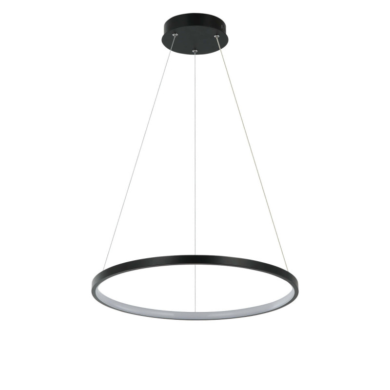 Lampa wisząca 40 cm czarna LED CCT LP-909/1P S BK CCT