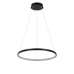 Lampa wisząca 40 cm czarna LED CCT LP-909/1P S BK CCT