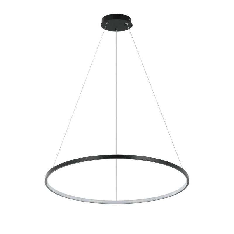 Lampa wisząca 66 cm czarna LED CCT LP-909/1P M BK CCT