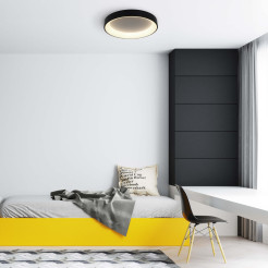 Plafon 60 cm czarny LED CCT LP-049/1C BK CCT