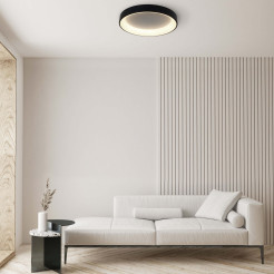 Plafon 60 cm czarny LED CCT LP-049/1C BK CCT