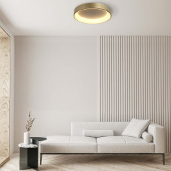 Plafon 60 cm złoty LED CCT LP-049/1C GD CCT
