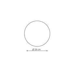 Plafon 26 cm złoty LED CCT LP-8102/1C-18W GD CCT