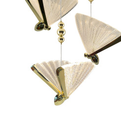 Lampa wisząca 3 złota LED CCT LP-1715/3P