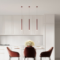 Lampa wisząca 1 czerwona 1xG9 LP-894/1P RED