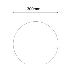 Lampa ogrodowa 30 cm biała 1xE27 LP-JH-1095-300
