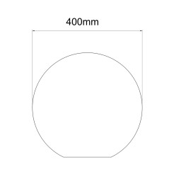 Lampa ogrodowa 40 cm biała 1xE27 LP-JH-1095-400