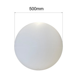 Lampa ogrodowa 50 cm biała 1xE27 LP-JH-1095-500