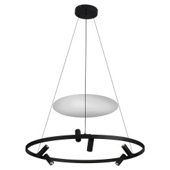 Lampa wisząca czarna LED 4000K LP-907/1P BK