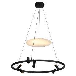 Lampa wisząca czarna LED 4000K LP-907/1P BK