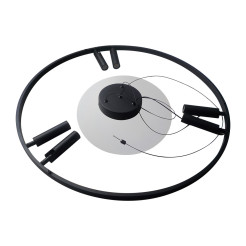 Lampa wisząca czarna LED 4000K LP-907/1P BK