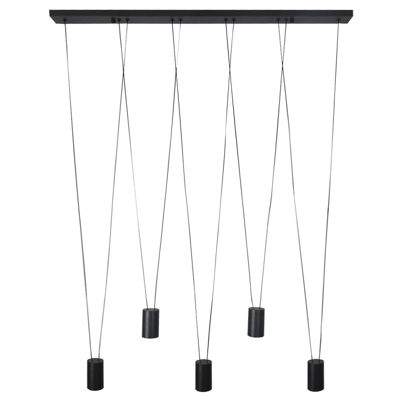 Lampa wisząca czarna 5xGU10 LP-432/5P BK