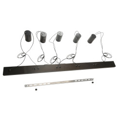 Lampa wisząca czarna 5xGU10 LP-432/5P BK