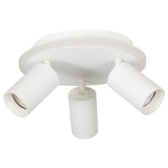 Plafon 3 okrągły biały 3xGU10 LED CCT LP-0612/3C Round WH